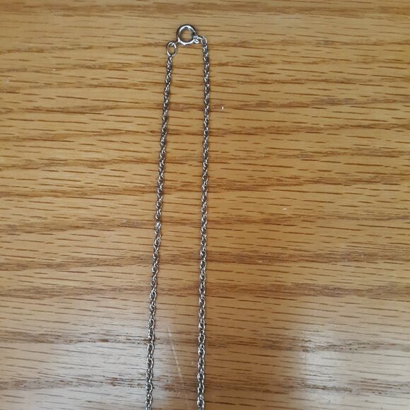 VTG Silver Tone Necklace Colored Glass Faux Gemstones Hanging Statement Piece - Picture 6 of 7